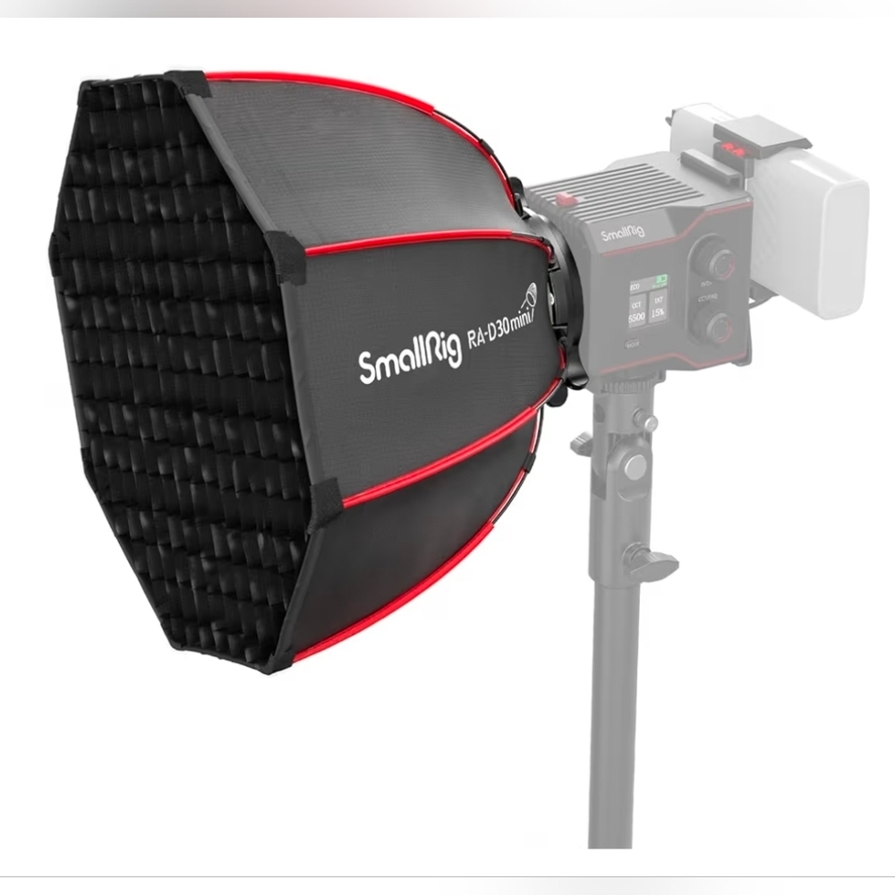 Black and Red Camera Flash Softbox